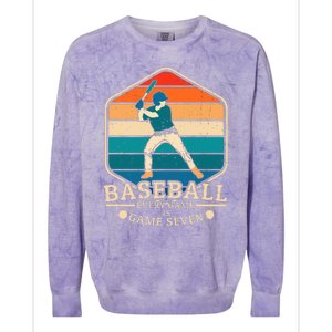 Baseball Every Game Is Game Seven Colorblast Crewneck Sweatshirt