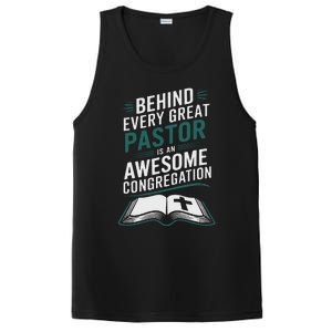 Behind Every Great Pastor Is An Awesome Congregation PosiCharge Competitor Tank