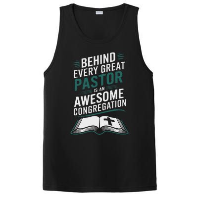 Behind Every Great Pastor Is An Awesome Congregation PosiCharge Competitor Tank