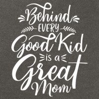 Behind Every Goodkid Is A Great Mom Cotton Canvas Backpack