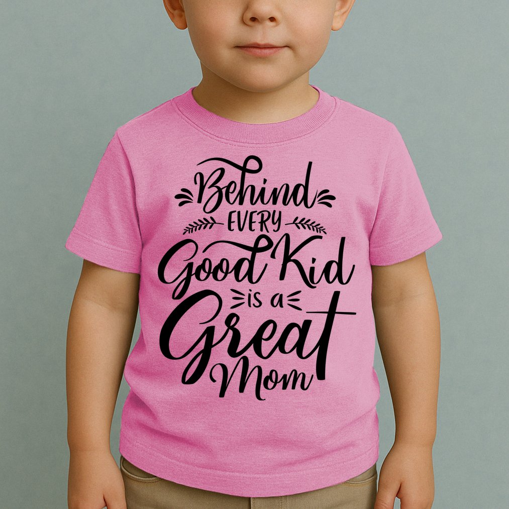 Behind Every Goodkid Is A Great Mom Toddler T-Shirt
