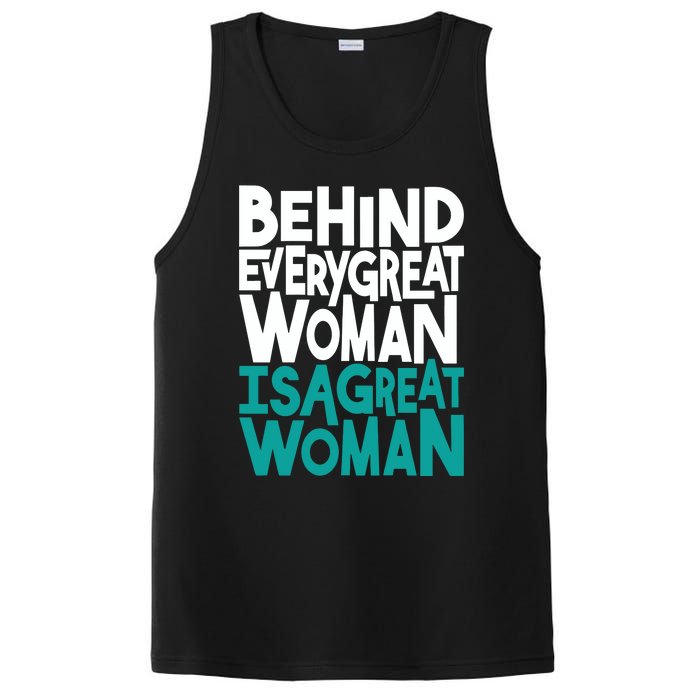 Behind Every Great Woman Is A Great Woman PosiCharge Competitor Tank