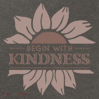 Begin With Kindness Cotton Canvas Backpack