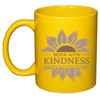Begin With Kindness 11oz C Handle Ceramic Mug