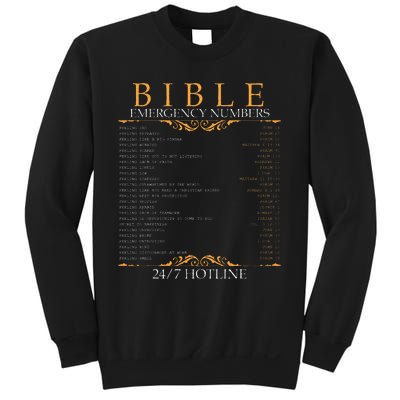 Bible Emergency Hotline Numbers Bible Verse Scripture Sweatshirt