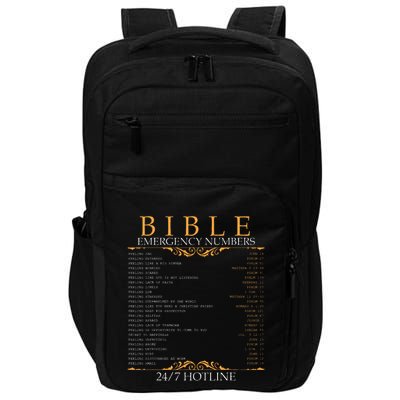 Bible Emergency Hotline Numbers Bible Verse Scripture Impact Tech Backpack