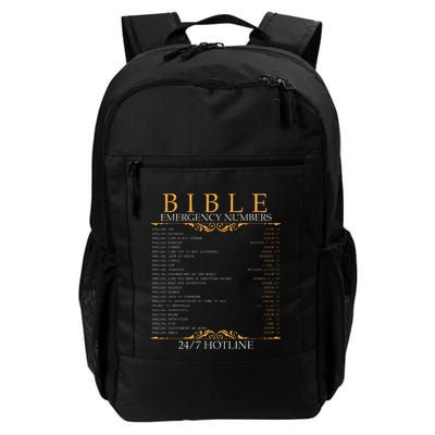 Bible Emergency Hotline Numbers Bible Verse Scripture Backpack