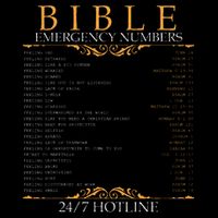 Bible Emergency Hotline Numbers Bible Verse Scripture Drawstring Bag