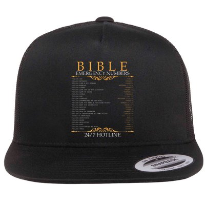 Bible Emergency Hotline Numbers Bible Verse Scripture Flatbill Hat