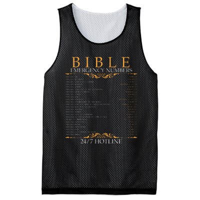 Bible Emergency Hotline Numbers Bible Verse Scripture Mesh Reversible Basketball Jersey Tank