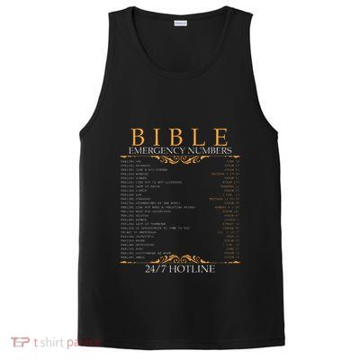 Bible Emergency Hotline Numbers Bible Verse Scripture PosiCharge Competitor Tank