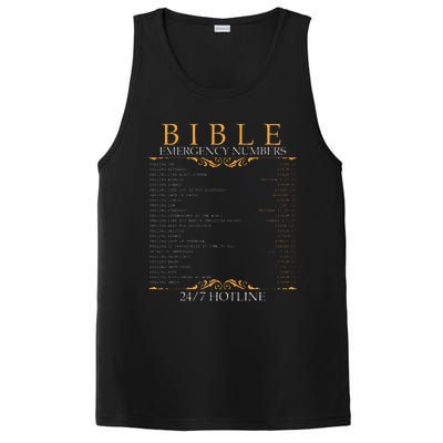 Bible Emergency Hotline Numbers Bible Verse Scripture PosiCharge Competitor Tank