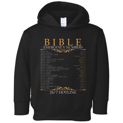 Bible Emergency Hotline Numbers Bible Verse Scripture Toddler Hoodie