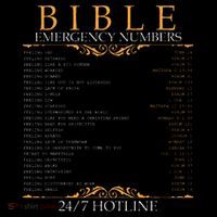 Bible Emergency Hotline Numbers Bible Verse Scripture Tank Top