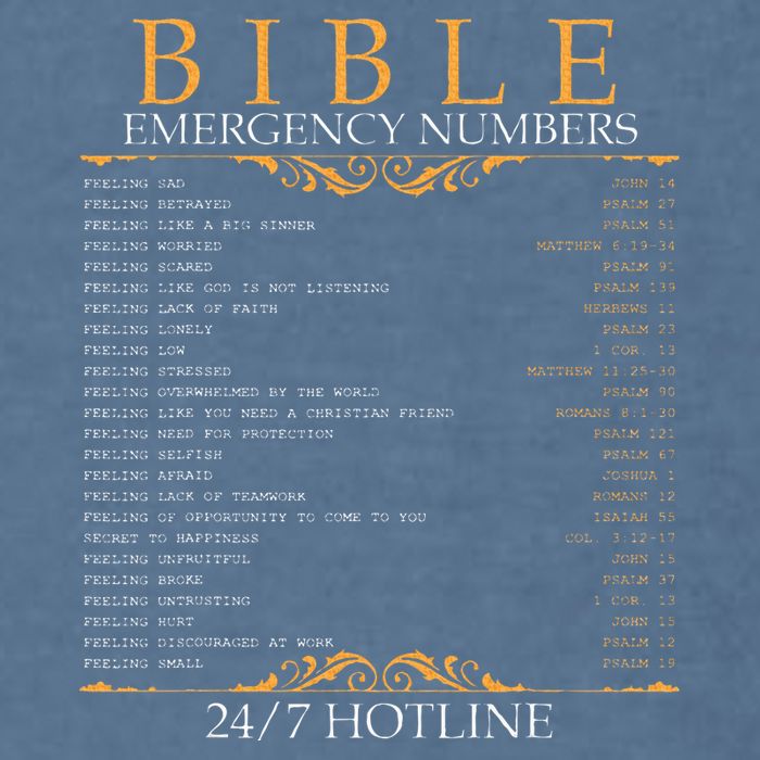 Bible Emergency Hotline Numbers Bible Verse Scripture Garment-Dyed Sweatshirt