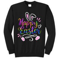 Bunny eggs hunt Rabbit Face tie dye Easter Day Sweatshirt