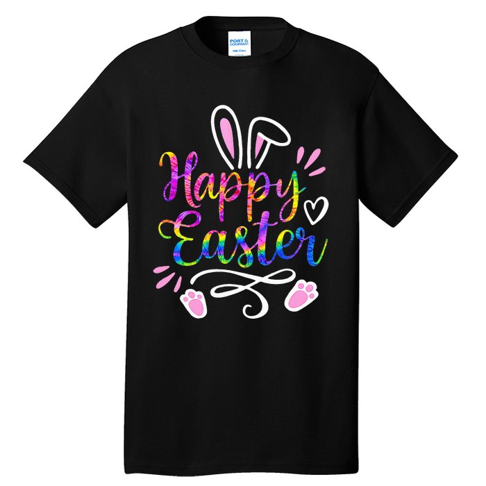 Bunny eggs hunt Rabbit Face tie dye Easter Day Tall T-Shirt