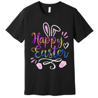 Bunny eggs hunt Rabbit Face tie dye Easter Day Premium T-Shirt