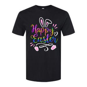 Bunny eggs hunt Rabbit Face tie dye Easter Day Softstyle CVC T-Shirt