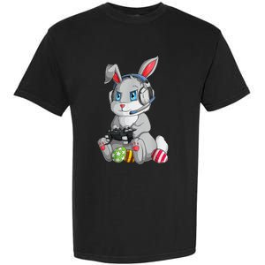 Bunny Egg hunting Gamer Happy Easter Day Garment-Dyed Heavyweight T-Shirt