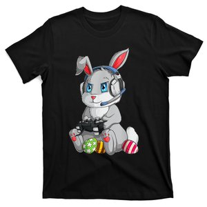 Bunny Egg hunting Gamer Happy Easter Day T-Shirt