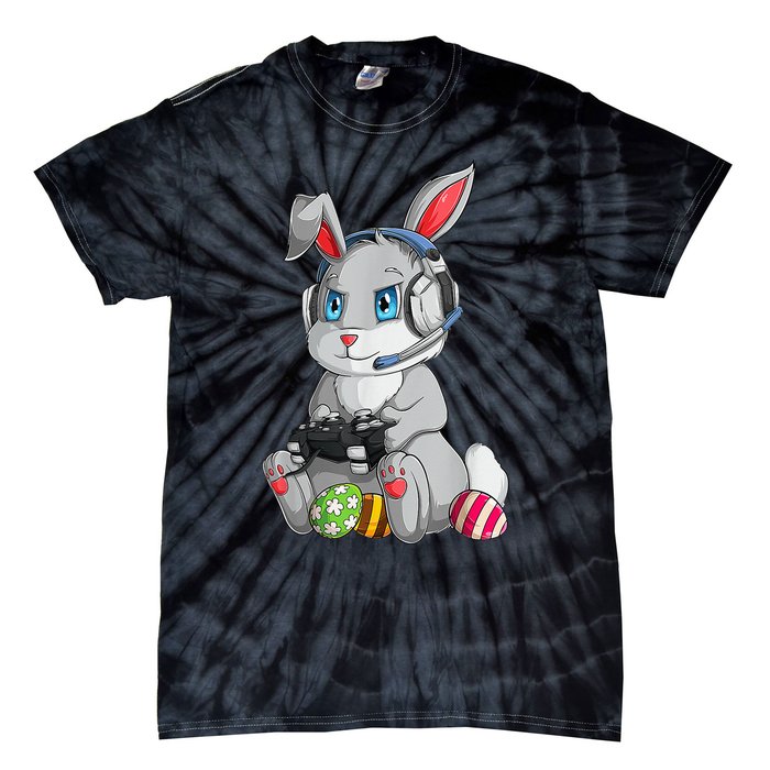 Bunny Egg hunting Gamer Happy Easter Day Tie-Dye T-Shirt