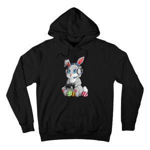 Bunny Egg hunting Gamer Happy Easter Day Tall Hoodie