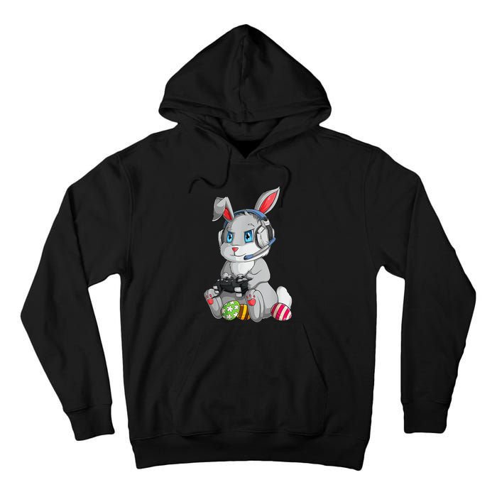 Bunny Egg hunting Gamer Happy Easter Day Tall Hoodie