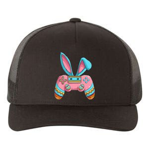 Bunny Egg hunting Gamer Happy Easter Day Yupoong Adult 5-Panel Trucker Hat