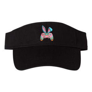 Bunny Egg hunting Gamer Happy Easter Day Valucap Bio-Washed Visor