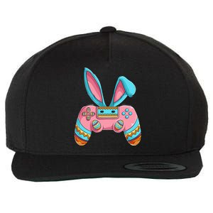 Bunny Egg hunting Gamer Happy Easter Day Wool Snapback Cap