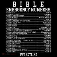 Bible Emergency Hotline Numbers Funny Christian Family Jesus 16 in Basic Backpack