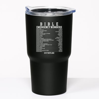 Bible Emergency Hotline Numbers Funny Christian Family Jesus Tumbler