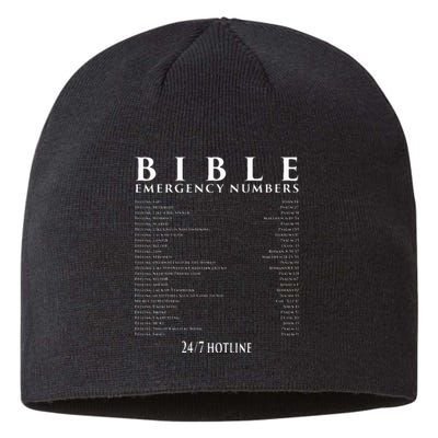 Bible Emergency Hotline Numbers Cool Christian Sustainable Beanie