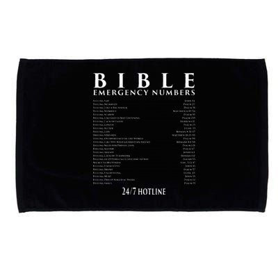 Bible Emergency Hotline Numbers Cool Christian Microfiber Hand Towel