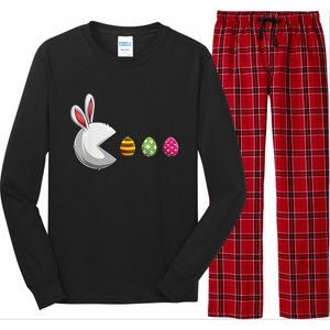 Bunny Egg Hunt Funny Gamer Happy Easter Day Long Sleeve Pajama Set