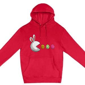 Bunny Egg Hunt Funny Gamer Happy Easter Day Premium Pullover Hoodie