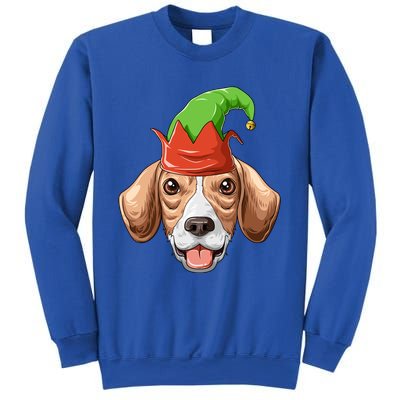 Beagle Elf Hat Christmas Beagle Gift Sweatshirt