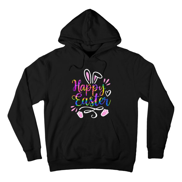 Bunny eggs hunt Rabbit Face tie dye Easter Day Hoodie