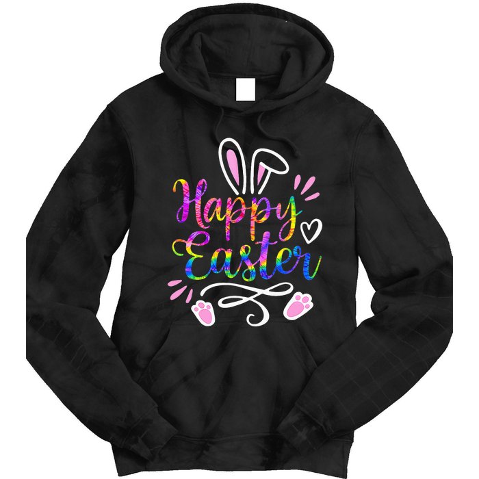 Bunny eggs hunt Rabbit Face tie dye Easter Day Tie Dye Hoodie