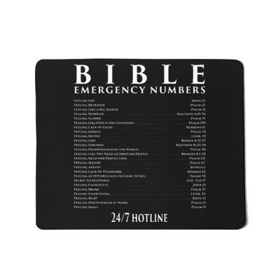 Bible Emergency Hotline Numbers Cool Christian Mousepad