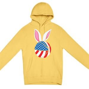 Basketball Easter Happy Easter Day Funny Easter Ears Bunny Premium Pullover Hoodie