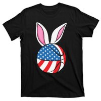 Basketball Easter Happy Easter Day Funny Easter Ears Bunny T-Shirt