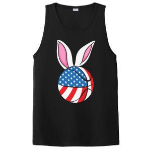 Basketball Easter Happy Easter Day Funny Easter Ears Bunny PosiCharge Competitor Tank