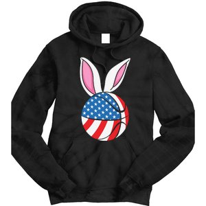 Basketball Easter Happy Easter Day Funny Easter Ears Bunny Tie Dye Hoodie