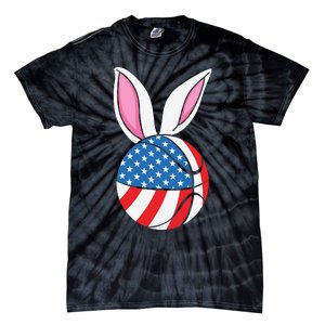 Basketball Easter Happy Easter Day Funny Easter Ears Bunny Tie-Dye T-Shirt