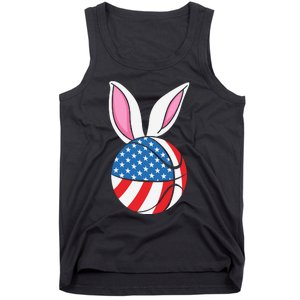 Basketball Easter Happy Easter Day Funny Easter Ears Bunny Tank Top