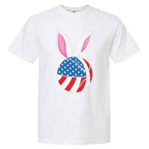 Basketball Easter Happy Easter Day Funny Easter Ears Bunny Garment-Dyed Heavyweight T-Shirt