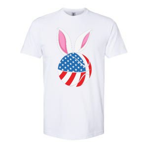 Basketball Easter Happy Easter Day Funny Easter Ears Bunny Softstyle CVC T-Shirt