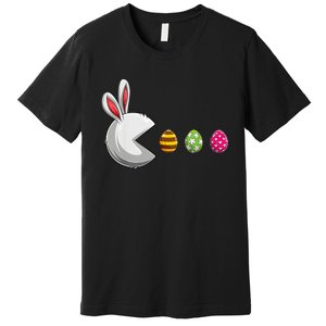 Bunny Egg Hunt Gamer Happy Easter Day Premium T-Shirt